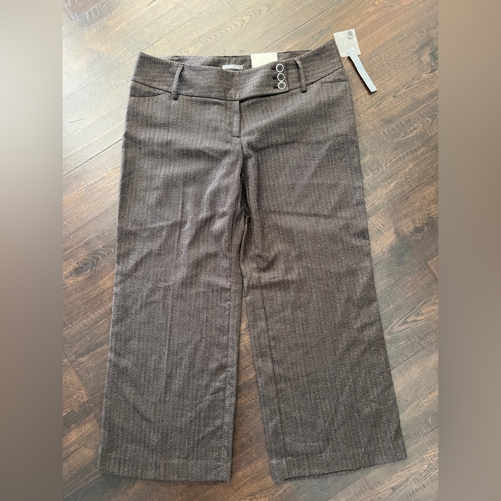 Kohl's Brown Ava Herringbone pants